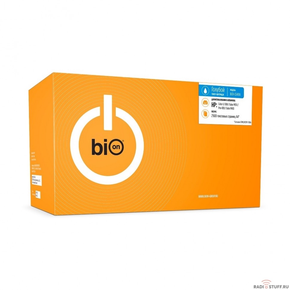 Bion CE411A Картридж для HP LaserJet Pro M351/M375/M451/M475 (2600  стр.), Голубой