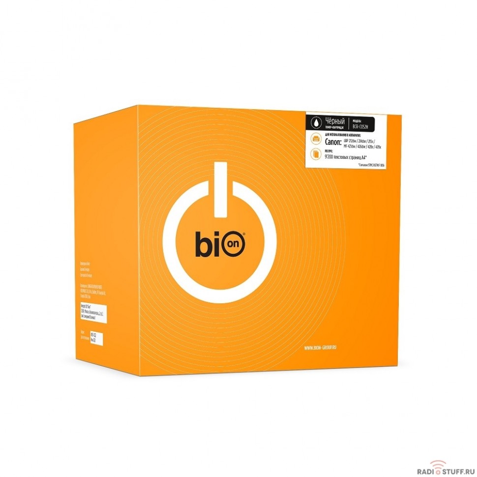 Bion C052H Картридж для Canon LBP 212dw/214dw/215x/MF 421dw/426dw/428x/429x (9200  стр.), Черный