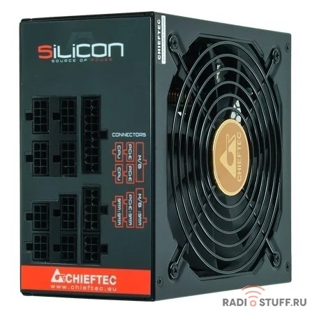 Блок питания Chieftec Silicon SLC-850C (ATX 2.3, 850W, 80 PLUS BRONZE, Active PFC, 140mm fan, Full Cable Management) Retail