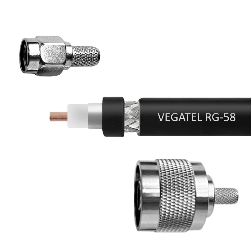 RG-58 (SMA-male - N-male) 5 м