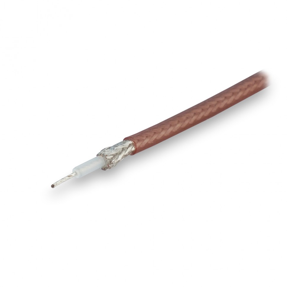 Кабель RG-316 коаксиальный радиочастотный CU (медный) Kroks, 1м