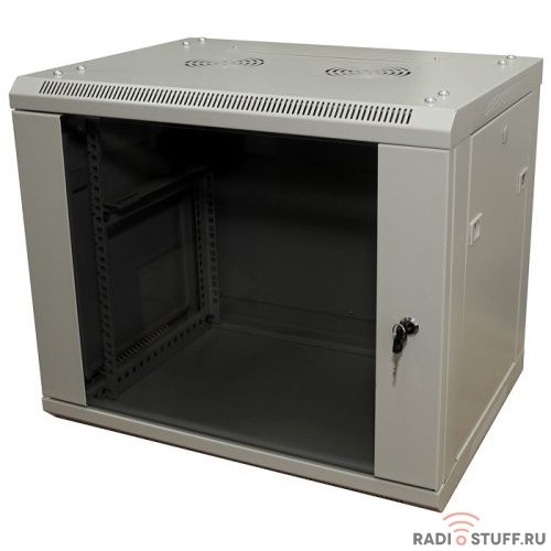 Шкаф телекоммуникационный, 12U, (600x450мм), серый, 5bites
