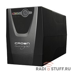 CROWN ИБП CMU-500XIEC {480 ВА / 240 Вт; Off-Line;  3 х IEC-320 , 12V/4,5AH х 1; пластик}