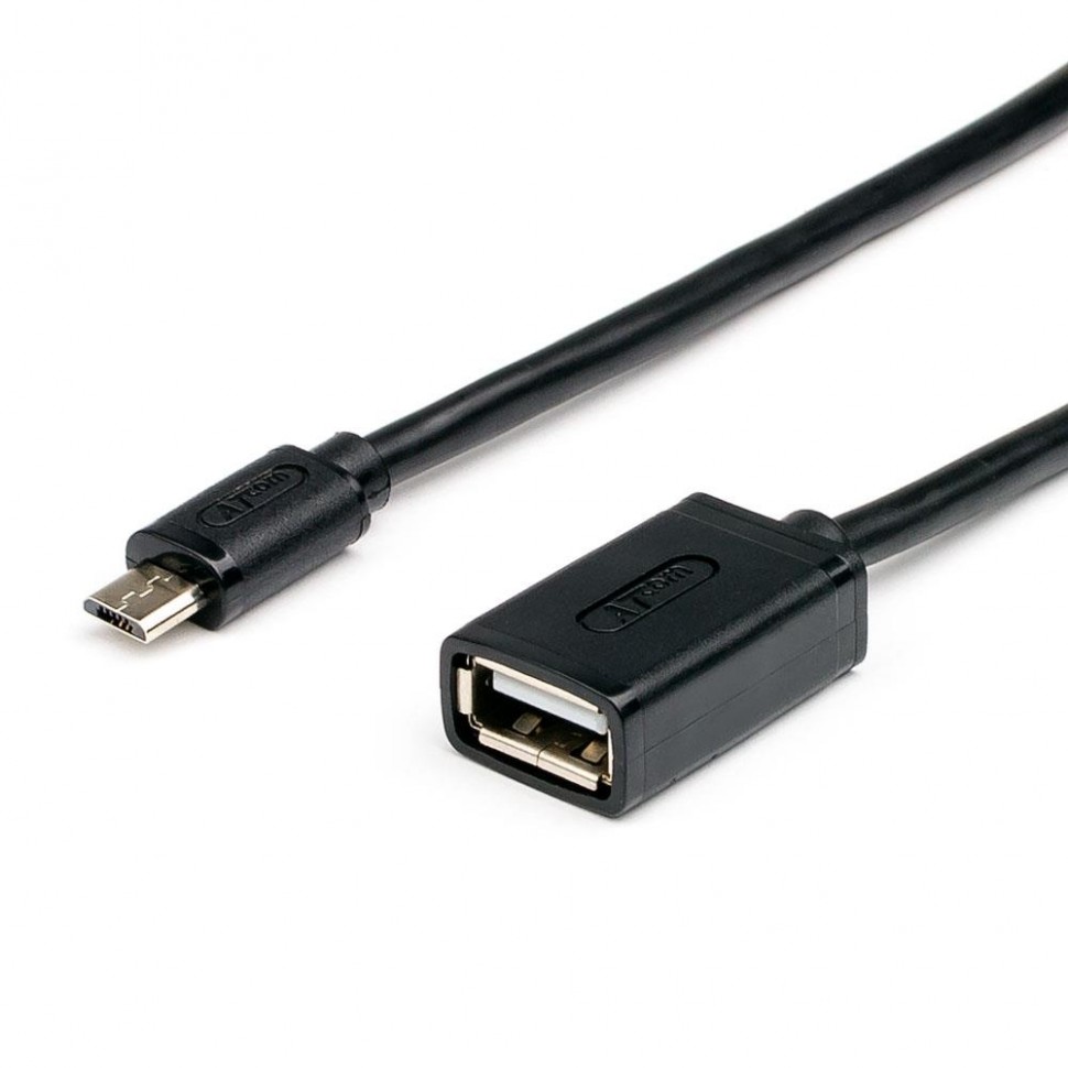 Кабель USB2.0 TO MICRO-USB OTG 0.1M AT3792 ATCOM