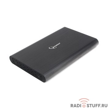 Gembird EE2-U3S-50 Внешний корпус 2.5" чёрный, USB 3.0, SATA, до 2 Тб, алюминий