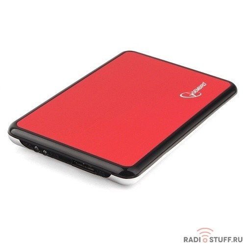 Gembird EE2-U3S-61 Внешний корпус 2.5" красный металлик, USB 3.0, SATA, нержавеющая сталь