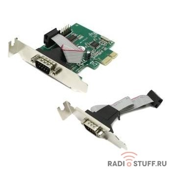 ORIENT XWT-PE2SLP, Контроллер PCI-Ex1 to COM 2-port (WCH CH382) Low Profile , RTL (30256)